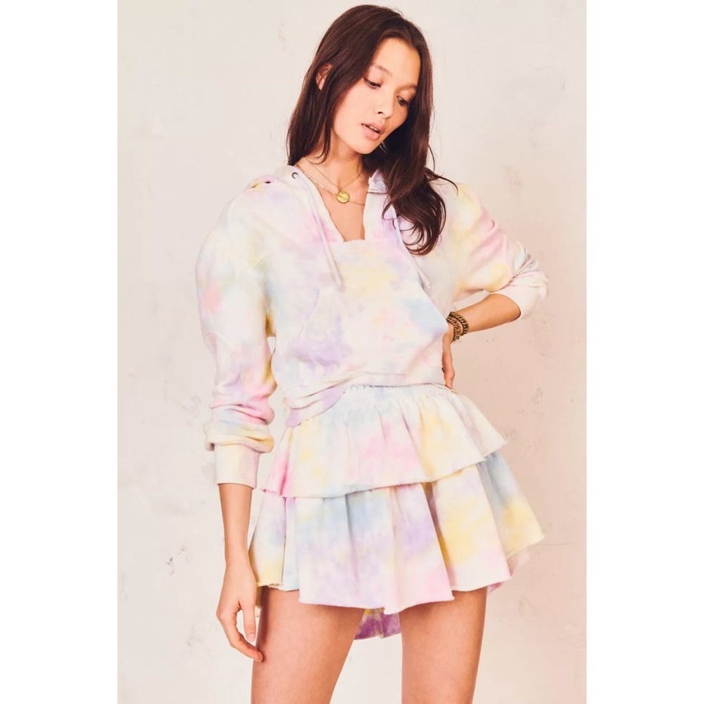 Loveshackfancy Unicorn Ruffle Tier Cotton Skirt